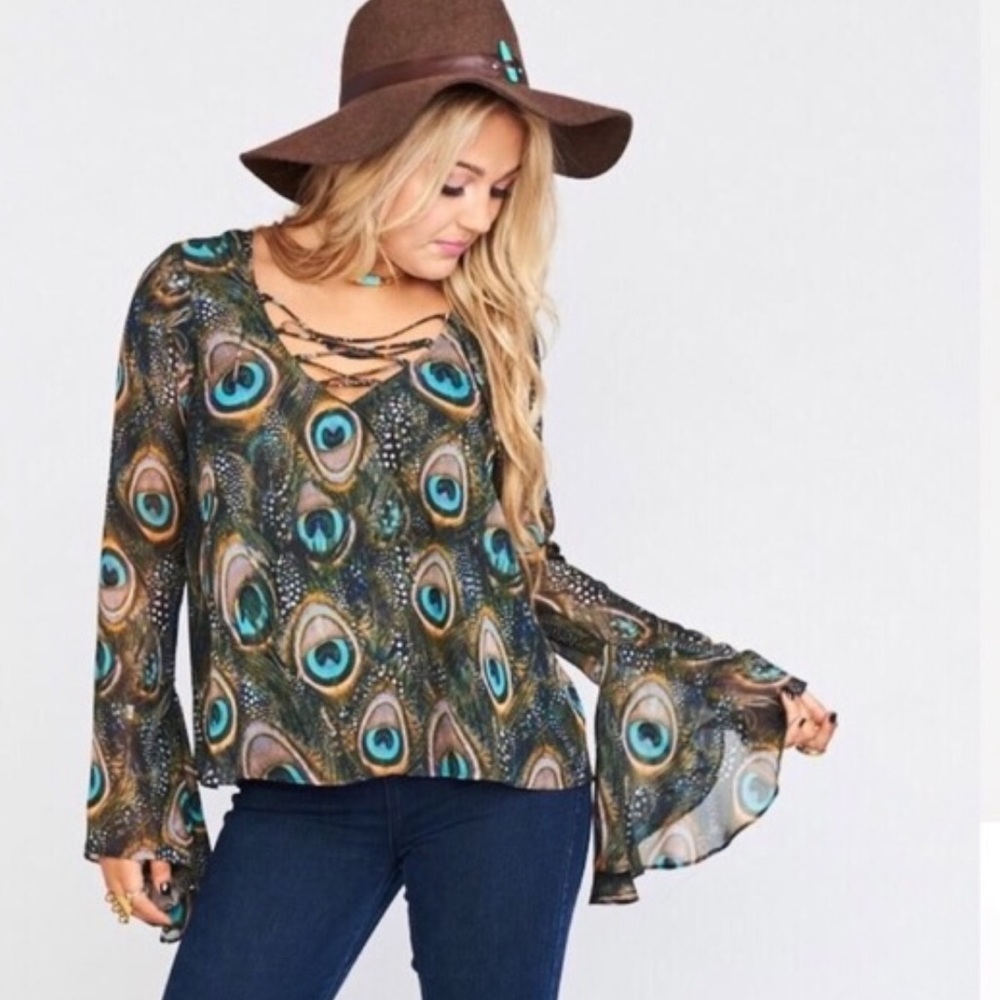 Show me your Mumu peacock blouse
